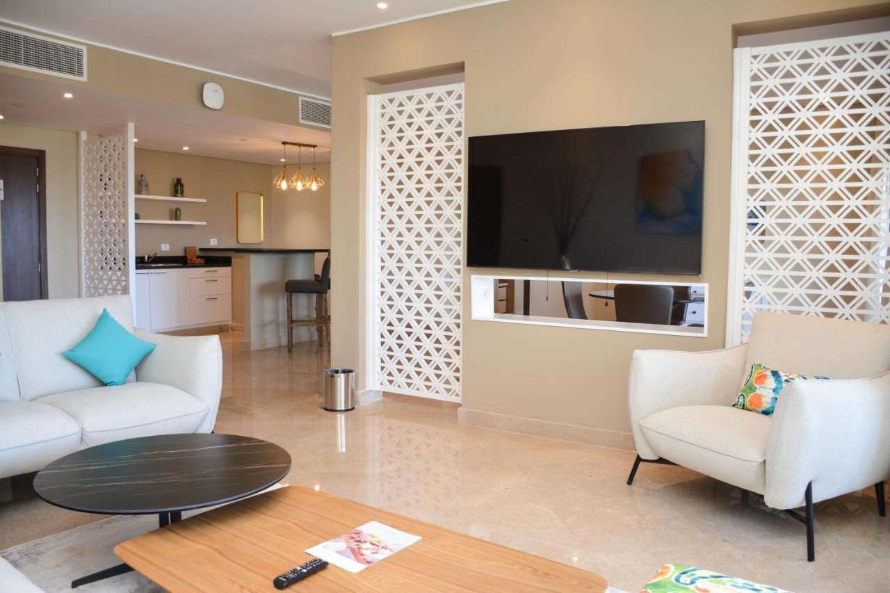 Steigenberger Aldau Beach Hotel Hurgada Dış mekan fotoğraf A living room at the hotel